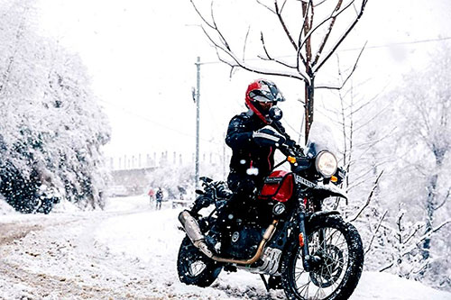 رانندگی در فصل سرد با موتورسیکلت