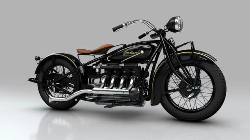 موتور سیکلت وینتیج مشکی یکی از موتورهای گران‌قیمت و لوکس جهان ا